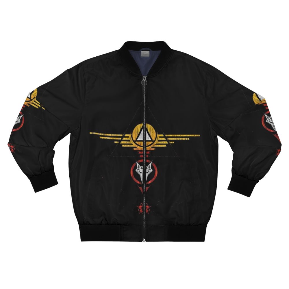 Pierce Brown Red Rising Bomber Jacket with Moon and Sun Graphic