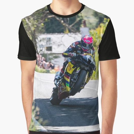 Davey Todd Graphic T-Shirt featuring motorcycle racing and the Isle of Man TT 2022