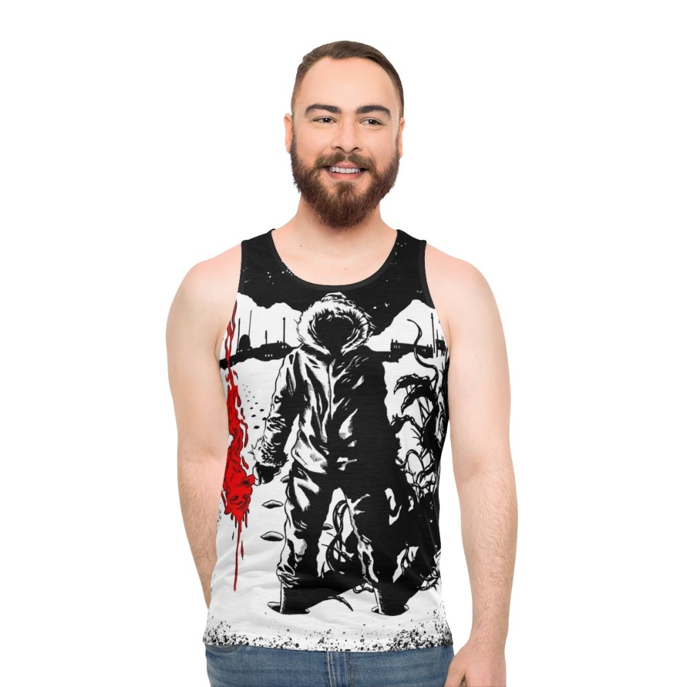 "The Thing" 80s horror cult film unisex tank top - men