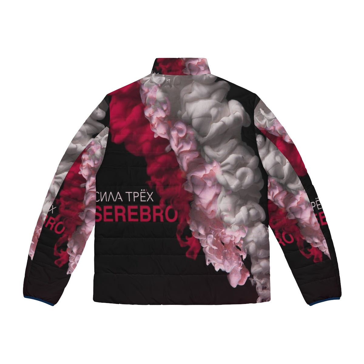 Serebro Power of Three Puffer Jacket featuring music-inspired design - Back