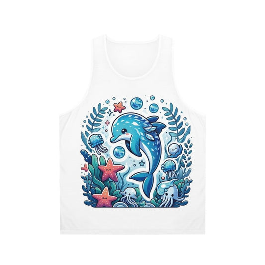 Legendary Frostfin Dolphin Unisex Fantasy Tank Top