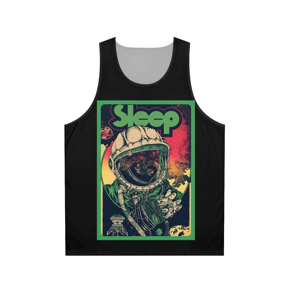 Sleep Band Unisex Metal Tank Top with Uchiha Clan and Sharingan Eye Design