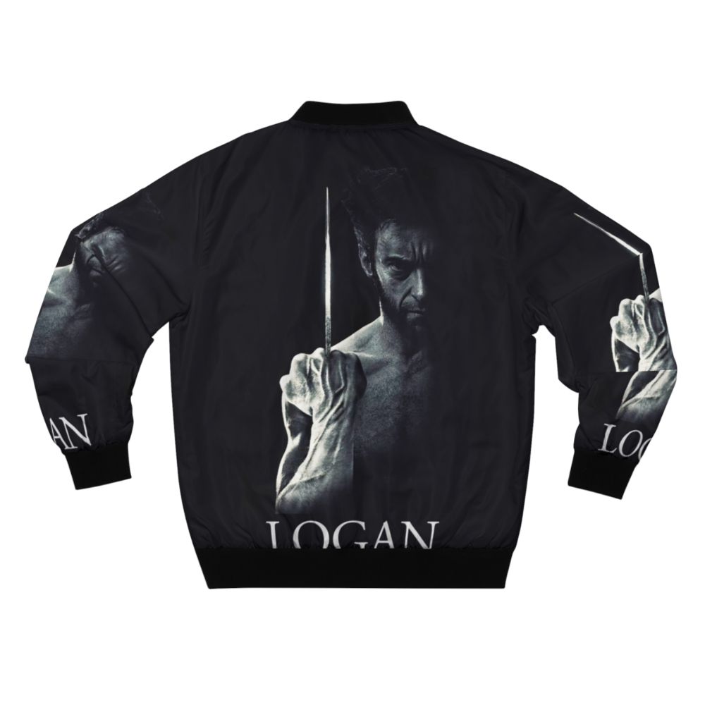 Logan Wolverine Bomber Jacket - XMen Superhero Movie Fanart - Back