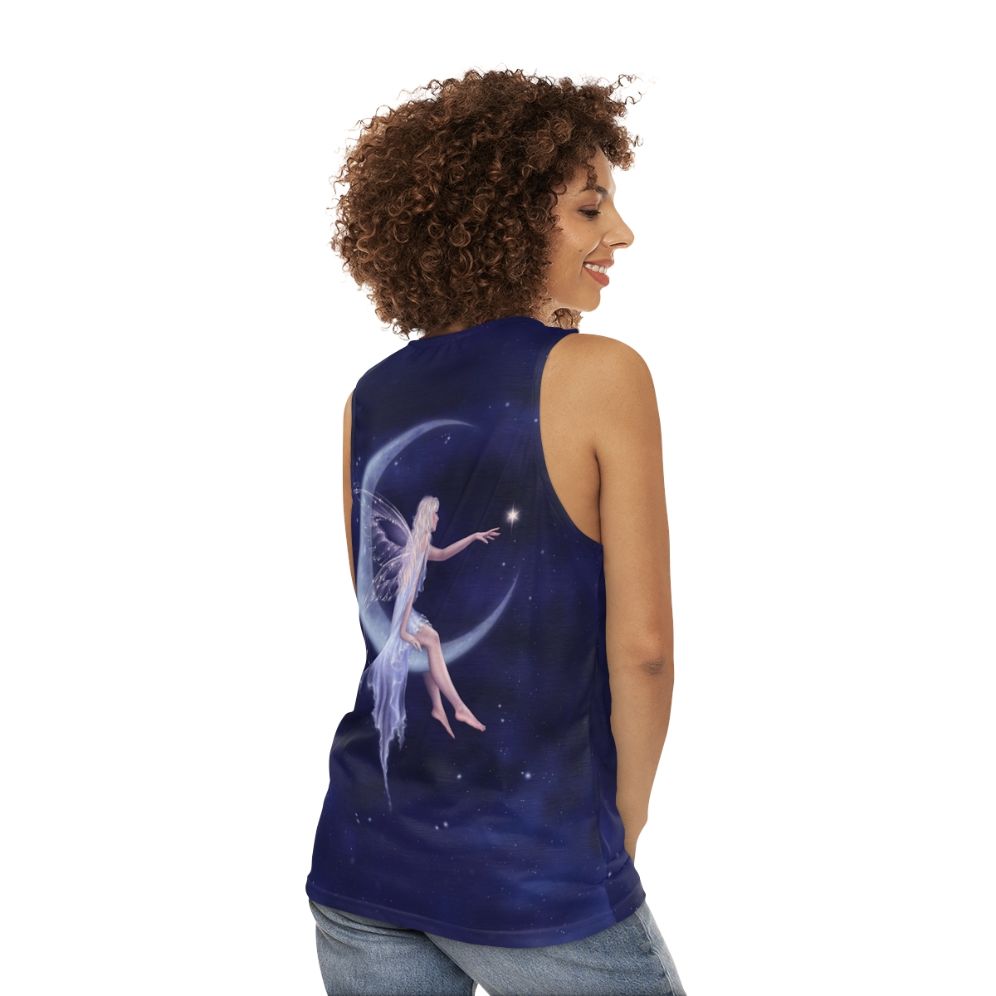 Mystical Moon Fairy Unisex Tank Top - women back