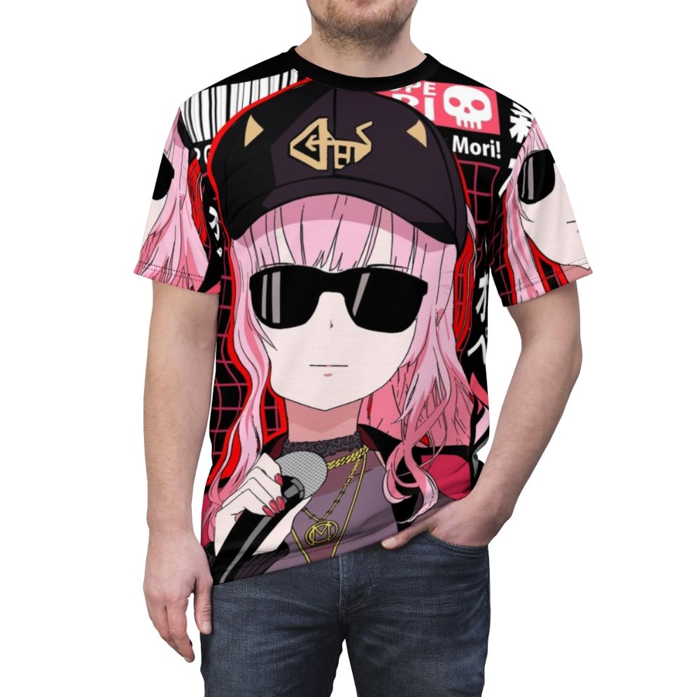 Anime-inspired Calliope Mori t-shirt featuring the Hololive EN Virtual Youtuber - men front