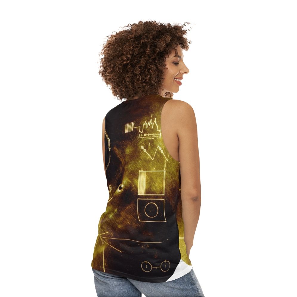 Voyager Golden Record Unisex Tank Top - women back