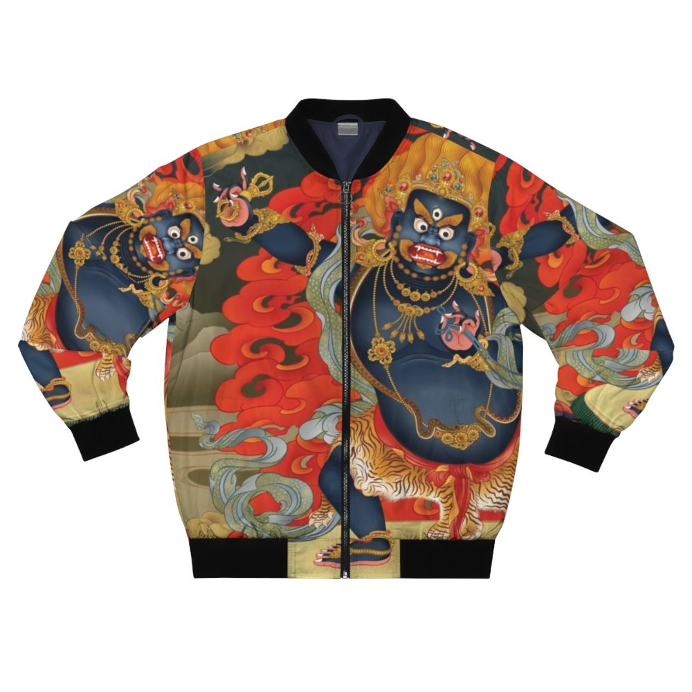 Vajrapani-inspired bomber jacket for men and women