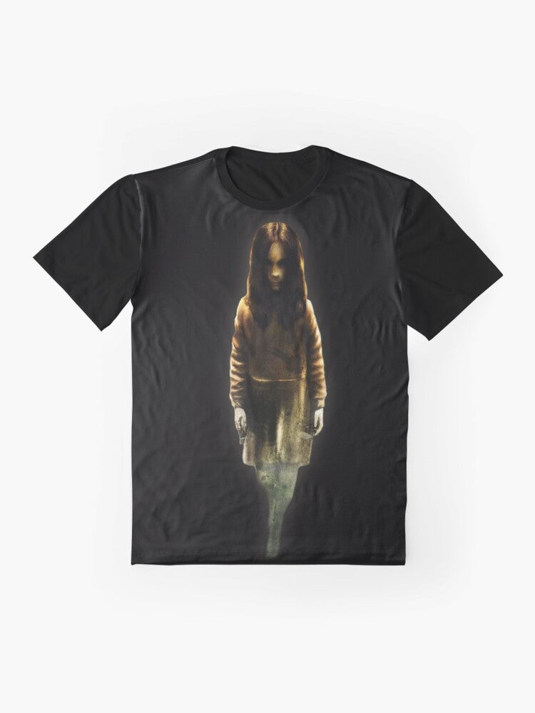 F.E.A.R. Alma Wade Graphic T-Shirt featuring the horror video game character - Flat lay