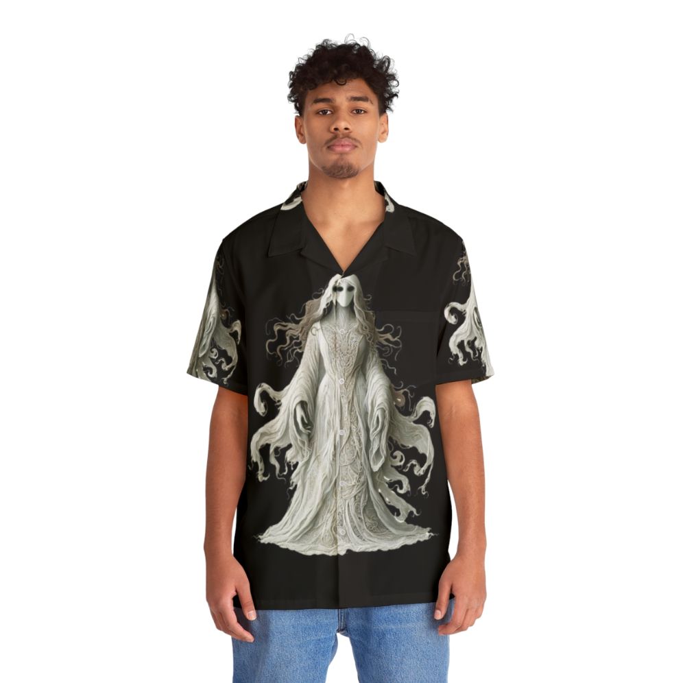 Banshee Hawaiian shirt with mythological Celtic ghost design - People Front