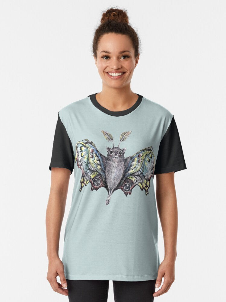 Butterfly bat, a mythical and cute animal graphics on a t-shirt - Women