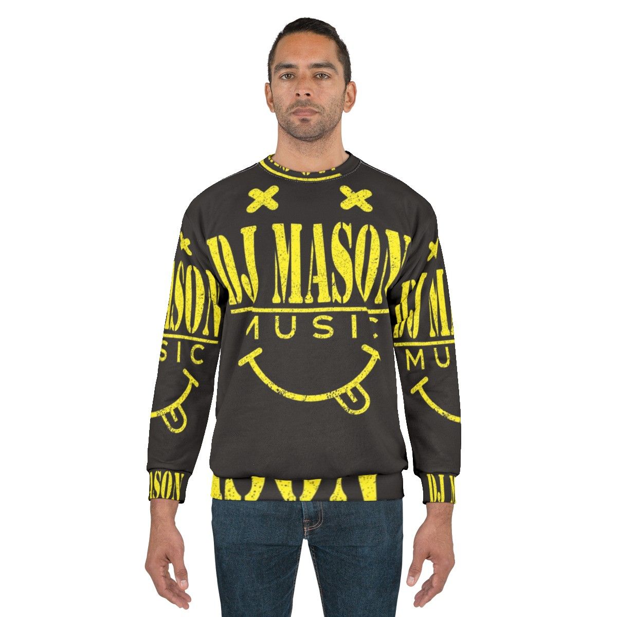 Dj Mason Smiley Face Graphic Sweatshirt - men