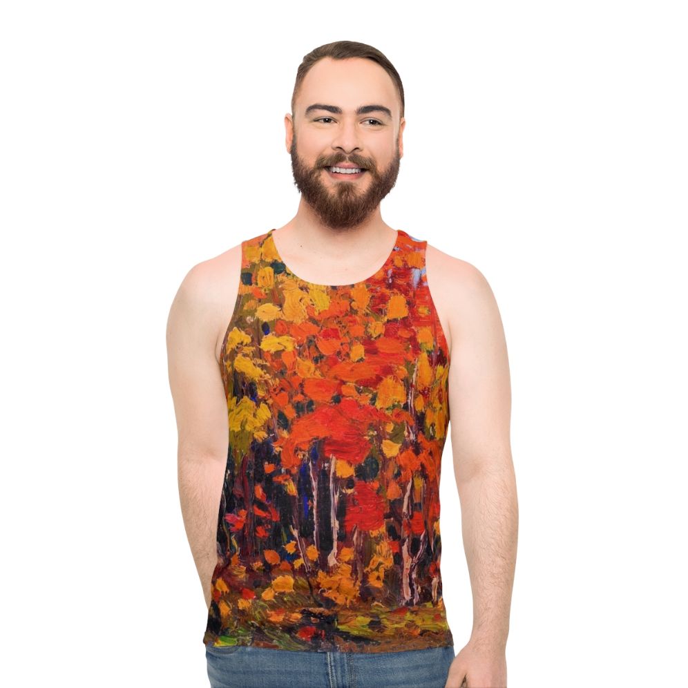 Tom Thomson Autumn Wood Unisex Tank Top - men