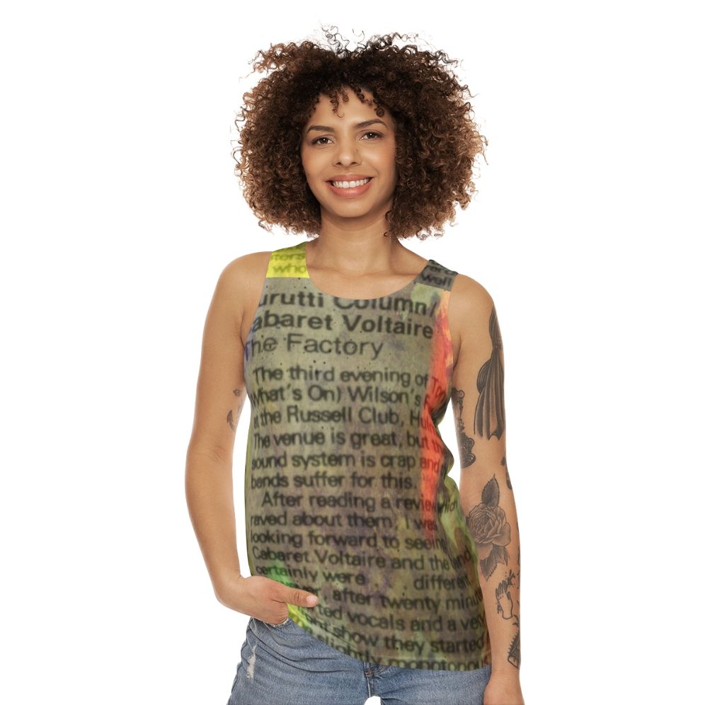 The Durutti Column Unisex Tank Top - women