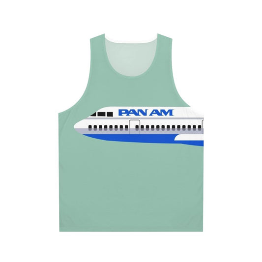 Vintage Pan Am airplane unisex tank top