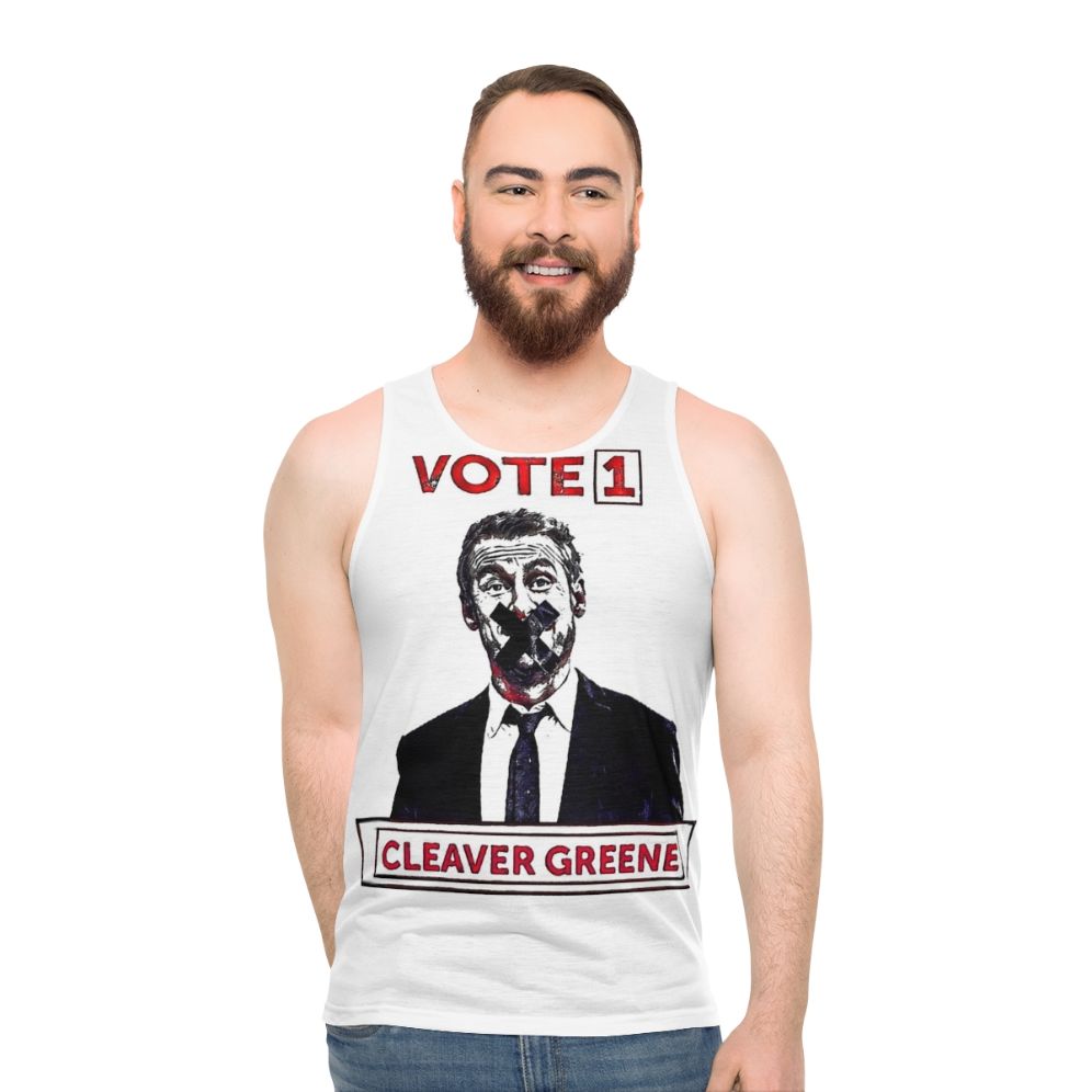 Vote 1 Cleaver Greene Unisex Tank Top - men