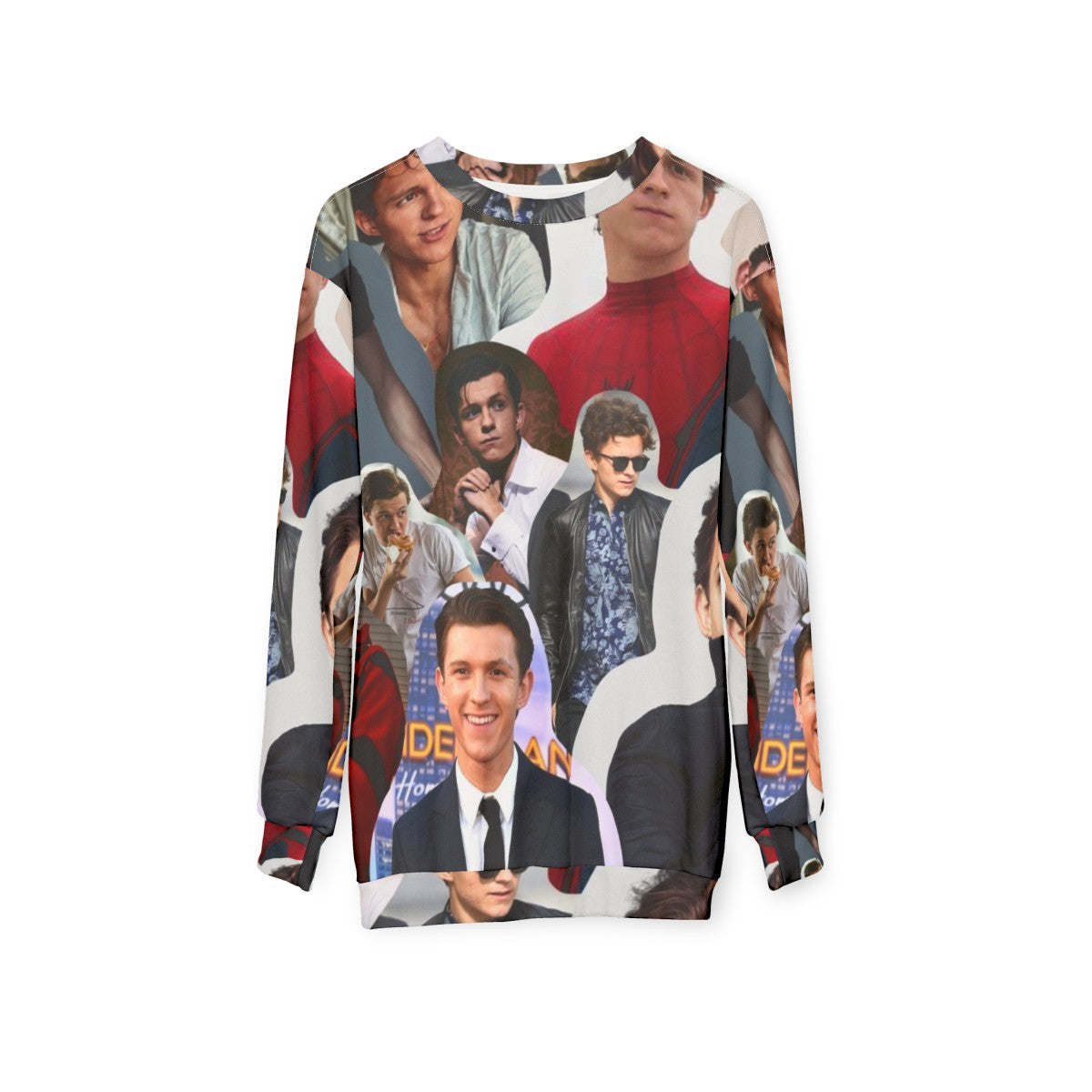 Tom Holland Collage Superhero Sweatshirt - hanging