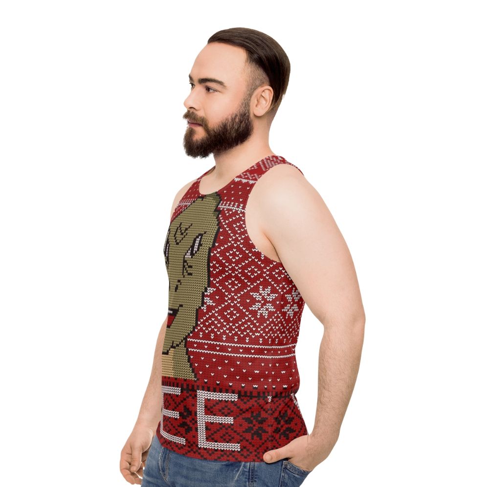 Yee ugly Christmas sweater 2019 unisex tank top - men side