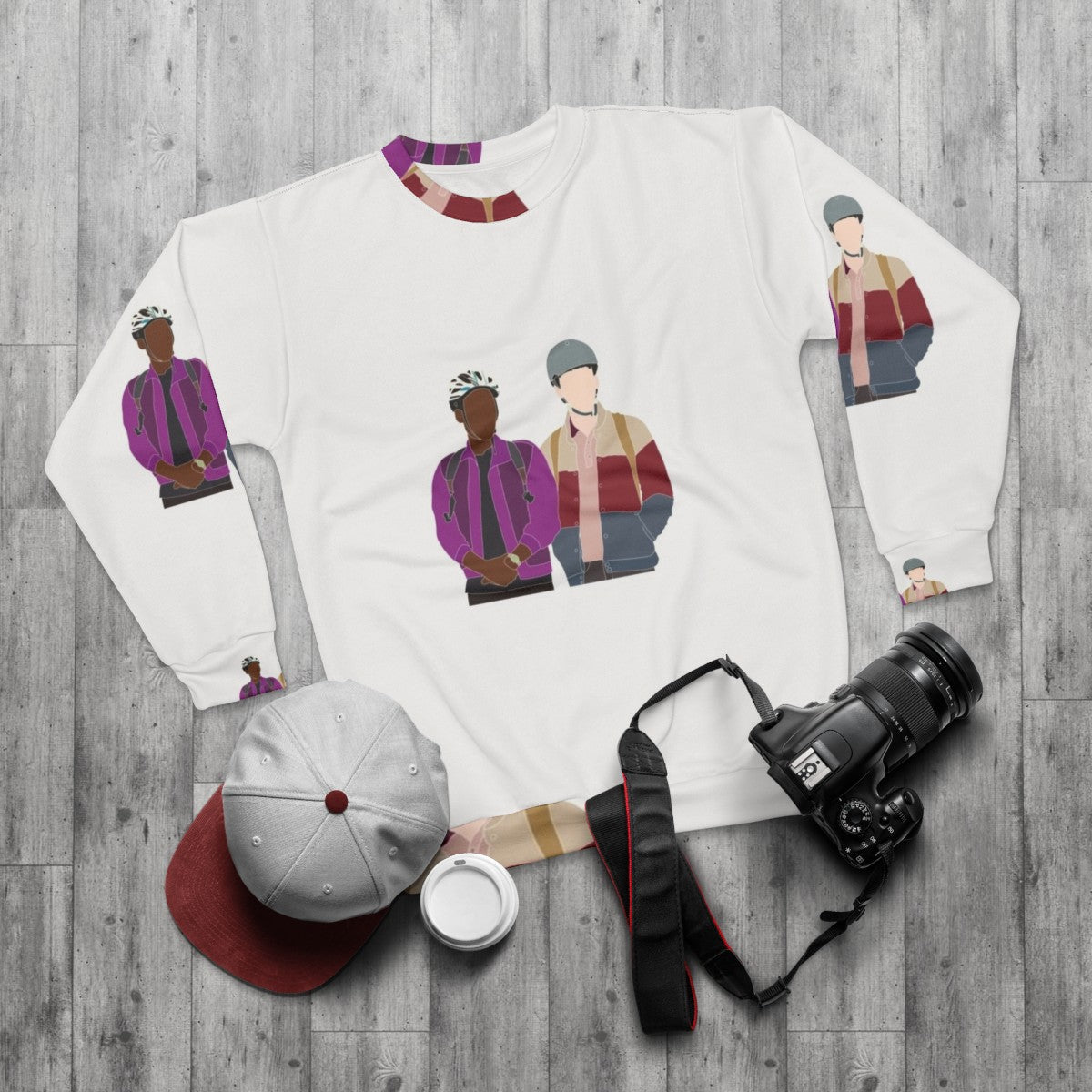 Sex Education Otis and Eric Netflix TV Show Sweatshirt - flat lay