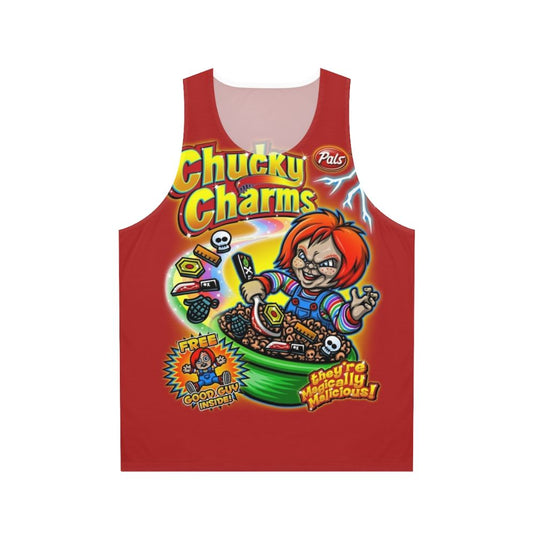 Chucky Inspired Cereal Box Graphic Unisex Tank Top