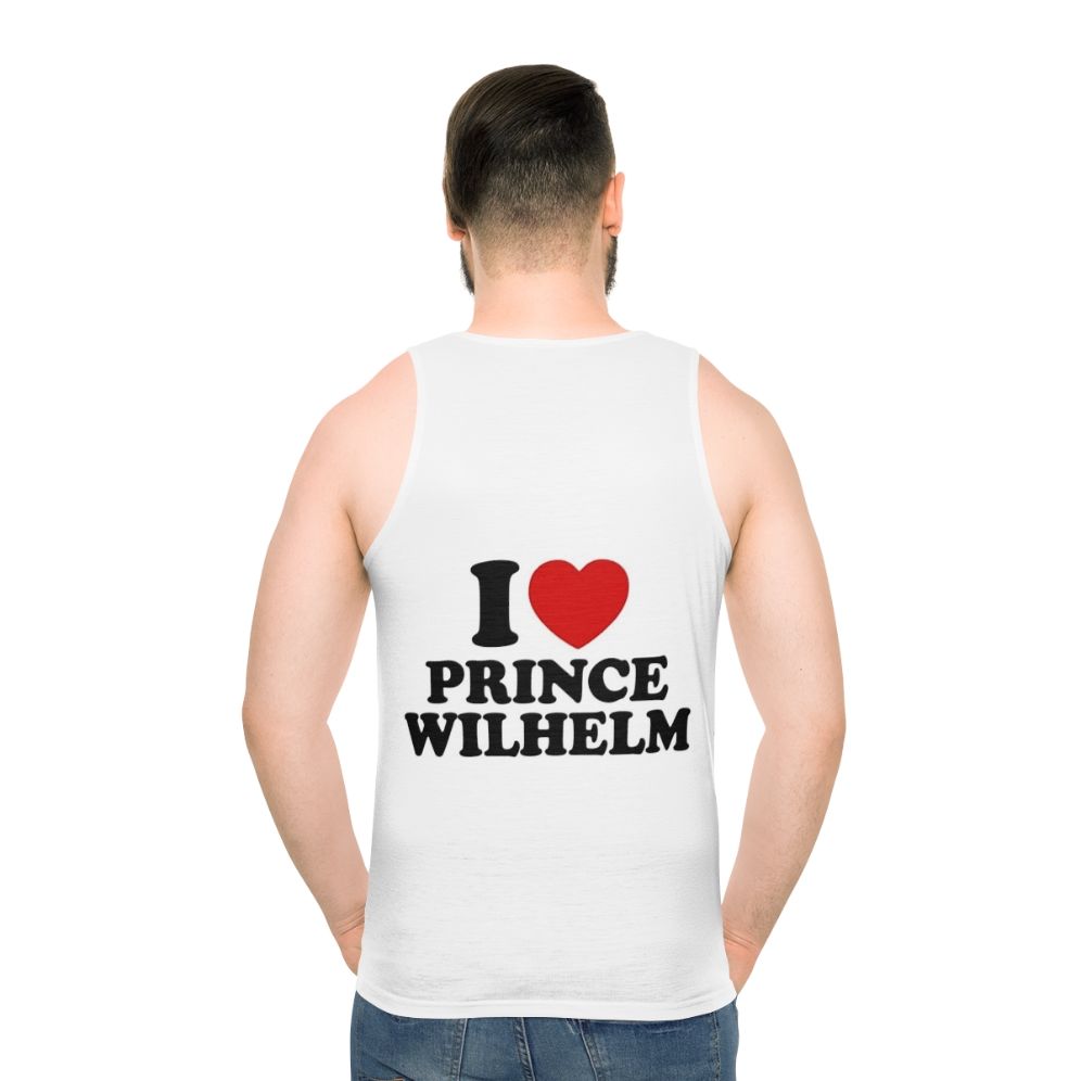 prince wilhelm young royals unisex tank top - men back