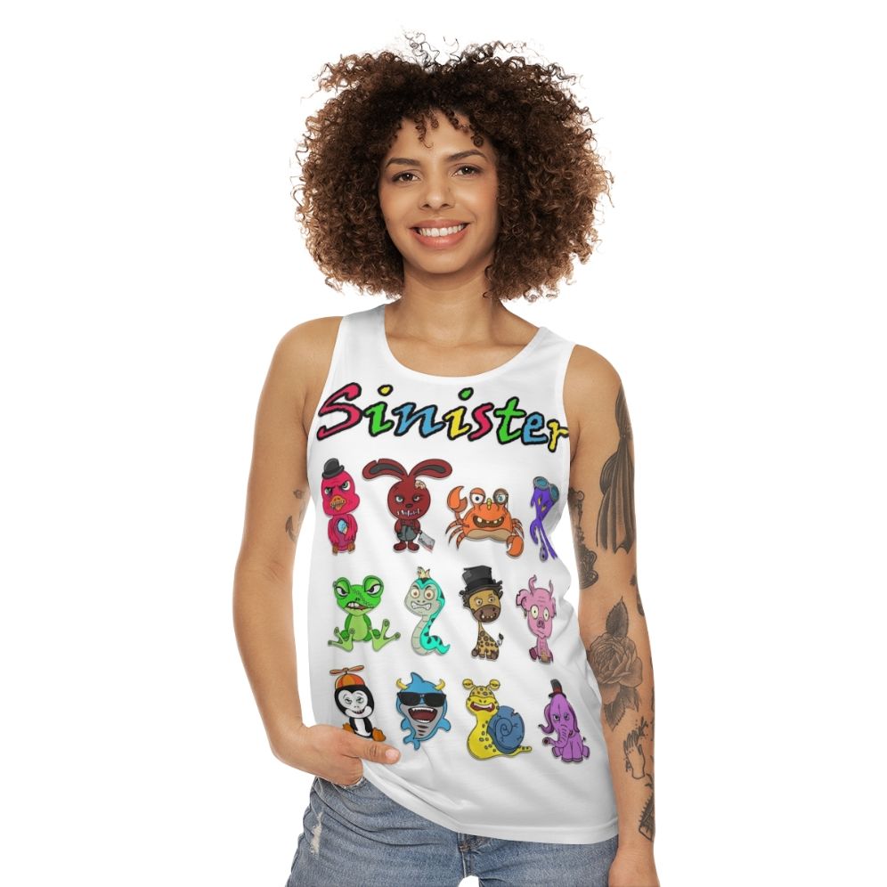 Sinister animals unisex tank top - women