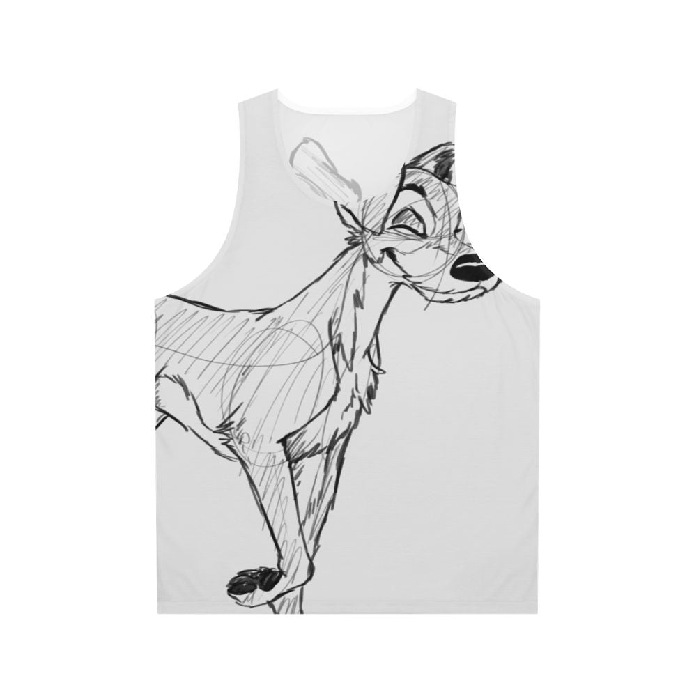 Tramp Sketch Disney Unisex Tank Top