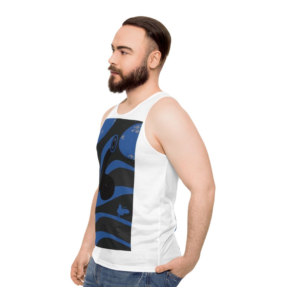 Dune Sandworm Unisex Tank Top - men side