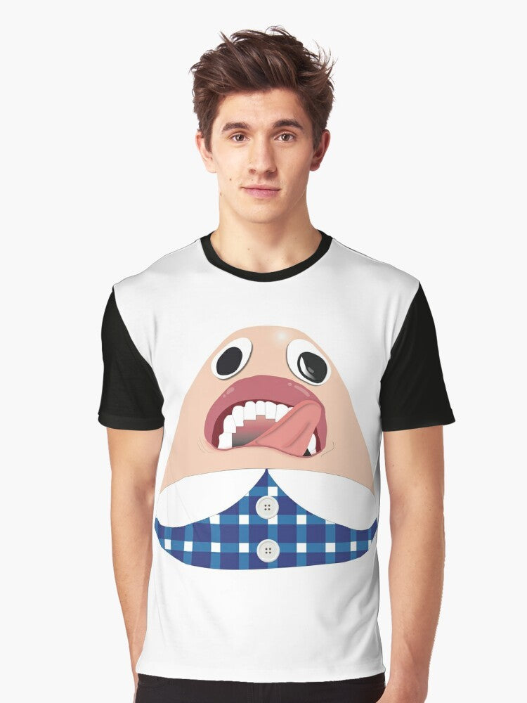 Funny vector design of Sussie from The Amazing World of Gumball cartoon on a graphic t-shirt - Men