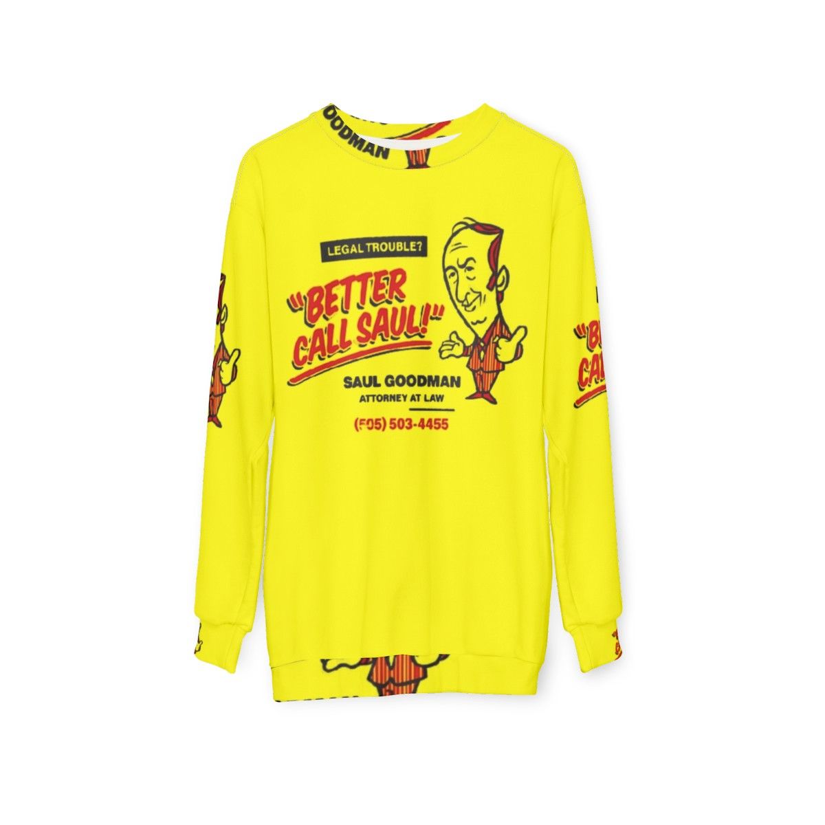 Better Call Saul Saul Goodman Breaking Bad TV Series Sweatshirt - hanging