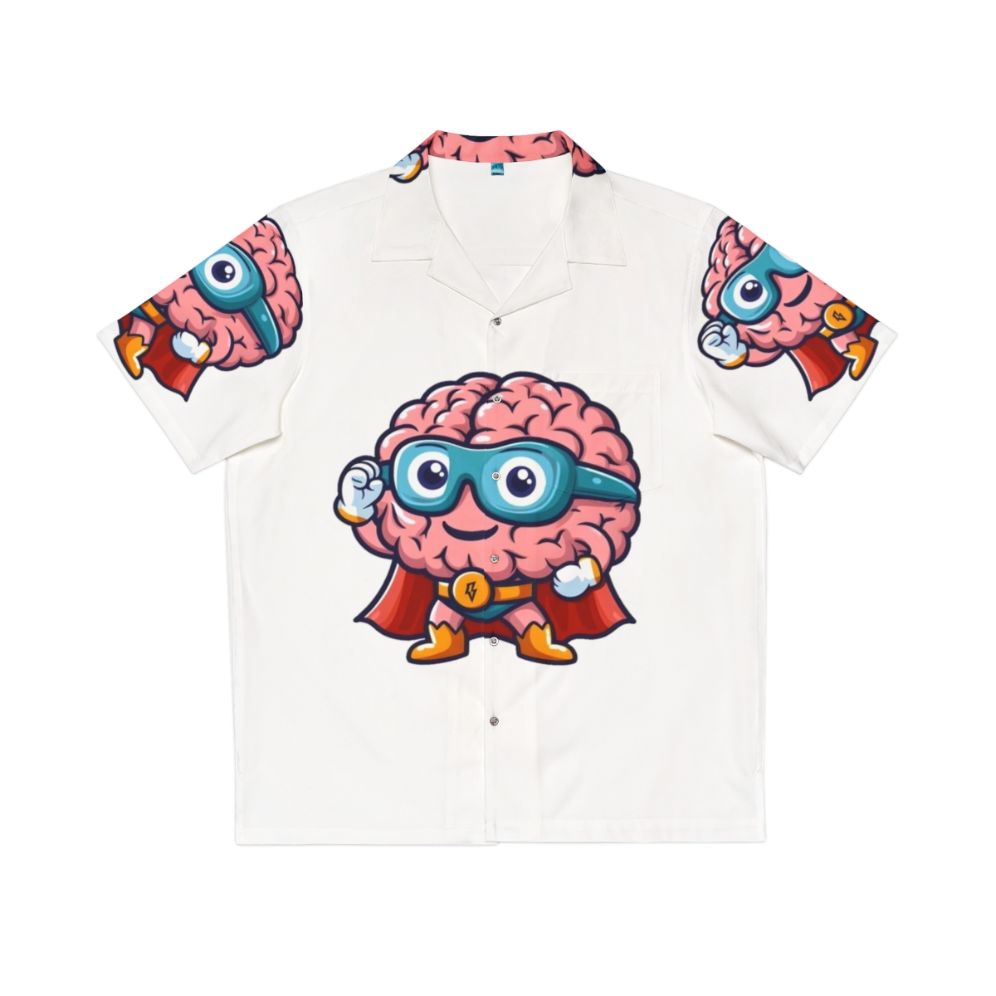 Brave Patient MRI Brain Superhero Hawaiian Shirt