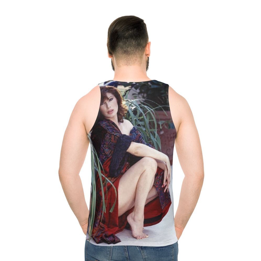 Edwige Fenech Unisex Tank Top - men back