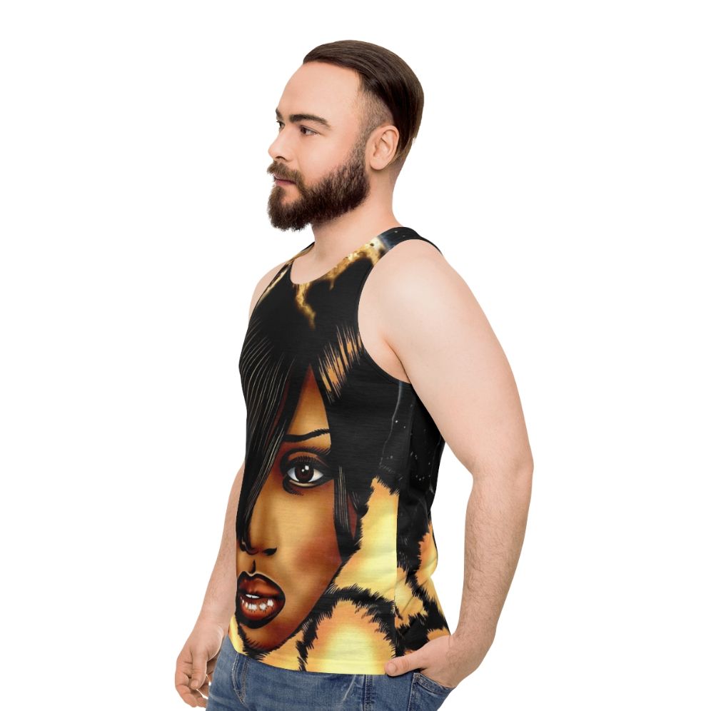 Missy Elliott 90s R&B Unisex Tank Top - men side