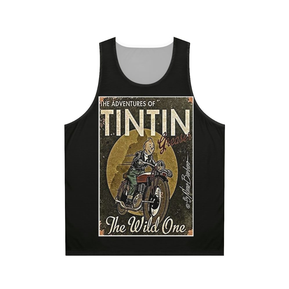 Tin Tin Unisex Graphic Tank Top