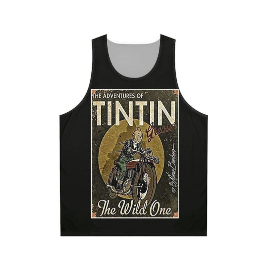 Tin Tin Unisex Graphic Tank Top