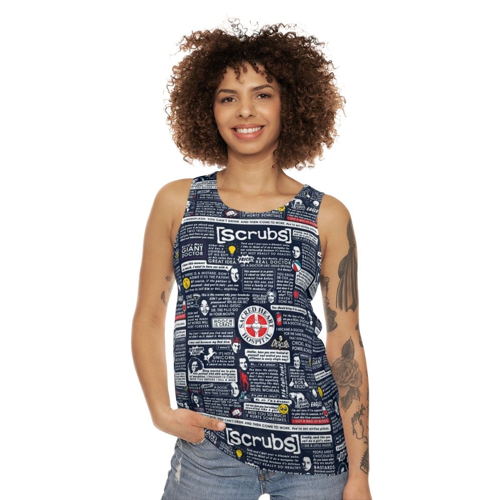 Unisex Scrubs TV Show Tank Top - women