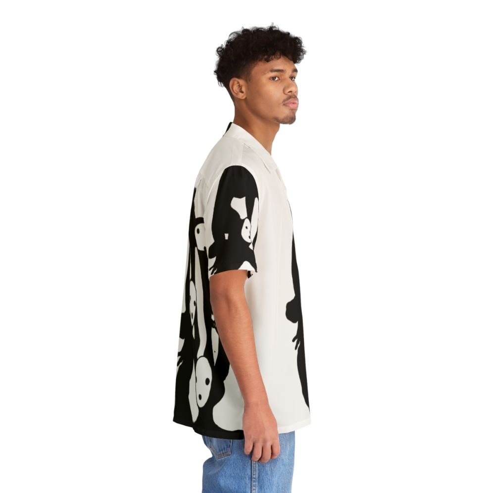 Tragedian from Pathologic black and white Hawaiian shirt - People Pight