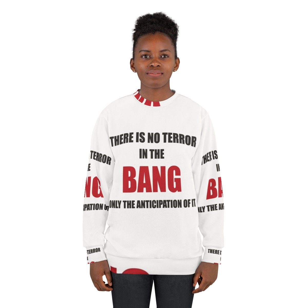 Alfred Hitchcock Quote Sweatshirt with Iconic Movie Quotes - women