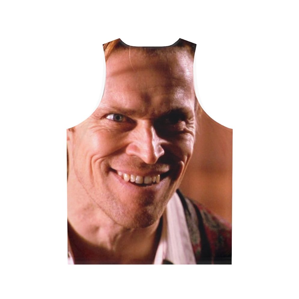 Unisex "Willem Is Happy" Tank Top featuring Willem Dafoe - Back