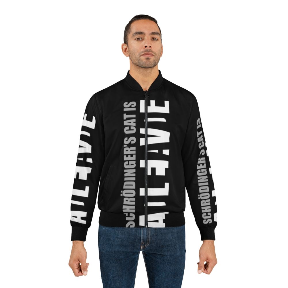 Schrodinger's Cat Quantum Theoretical Physics Bomber Jacket - Lifestyle