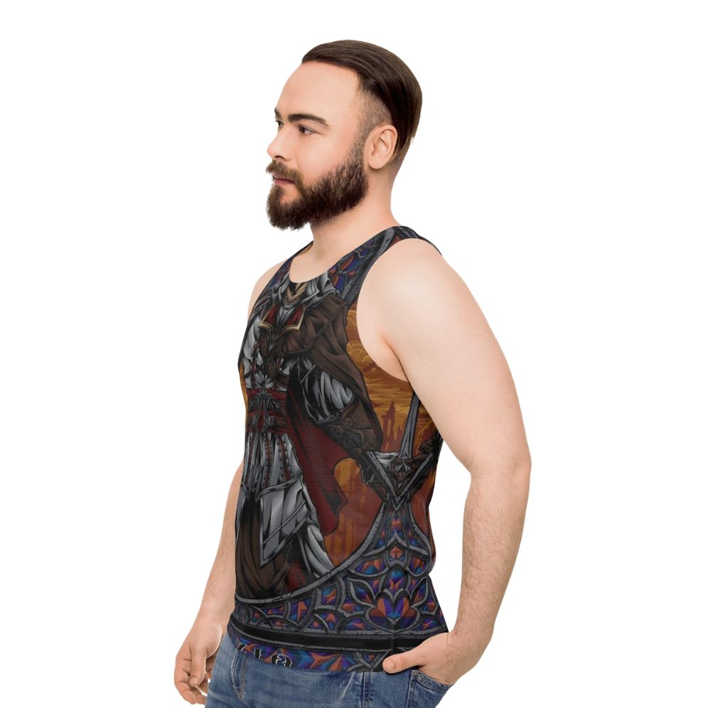 Assassin's Creed Ezio Auditore Unisex Tank Top - men side