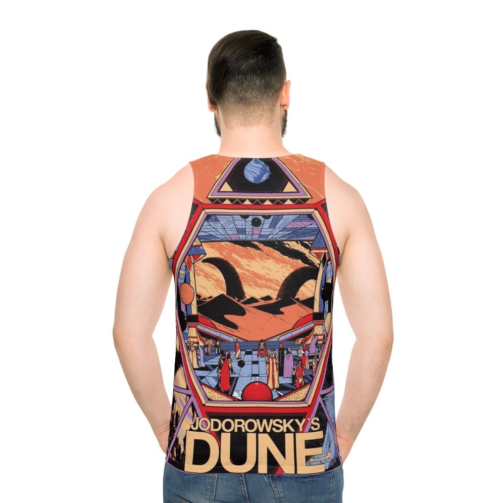 Jodorowsky's Dunes unisex sci-fi tank top - men back