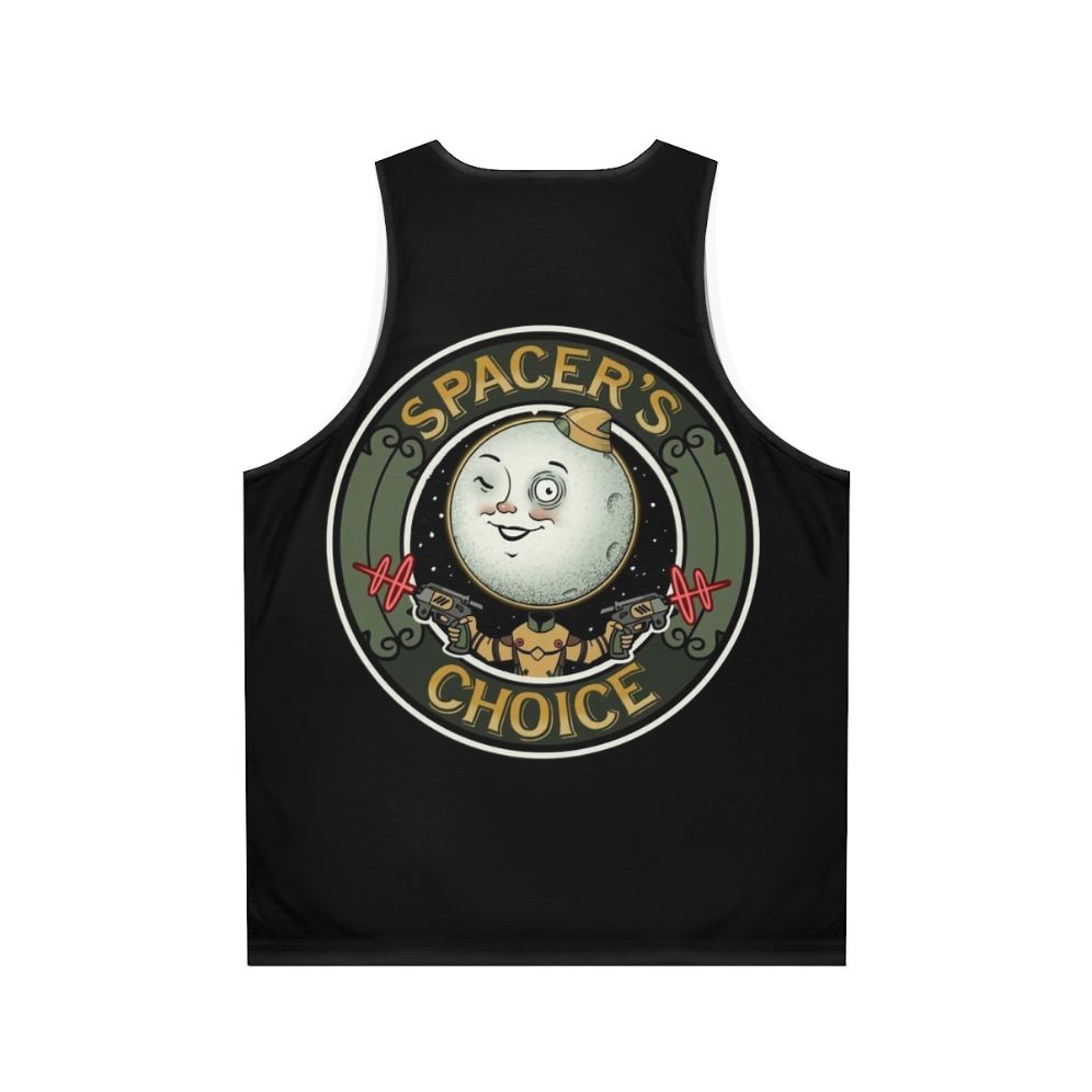 Spacer's Choice Unisex Tank Top from The Outer Worlds video game - Back