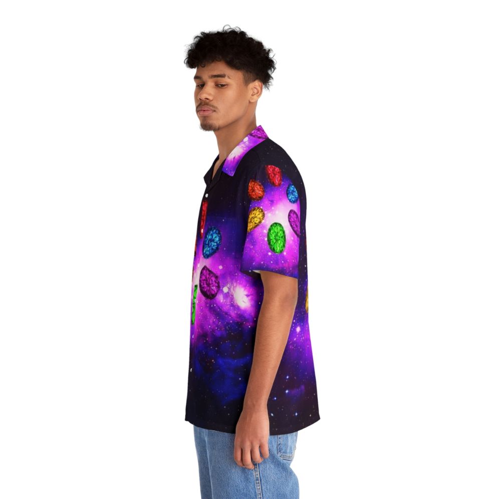 Infinity Stones Rainbow Galaxy Space Hawaiian Shirt - People Left