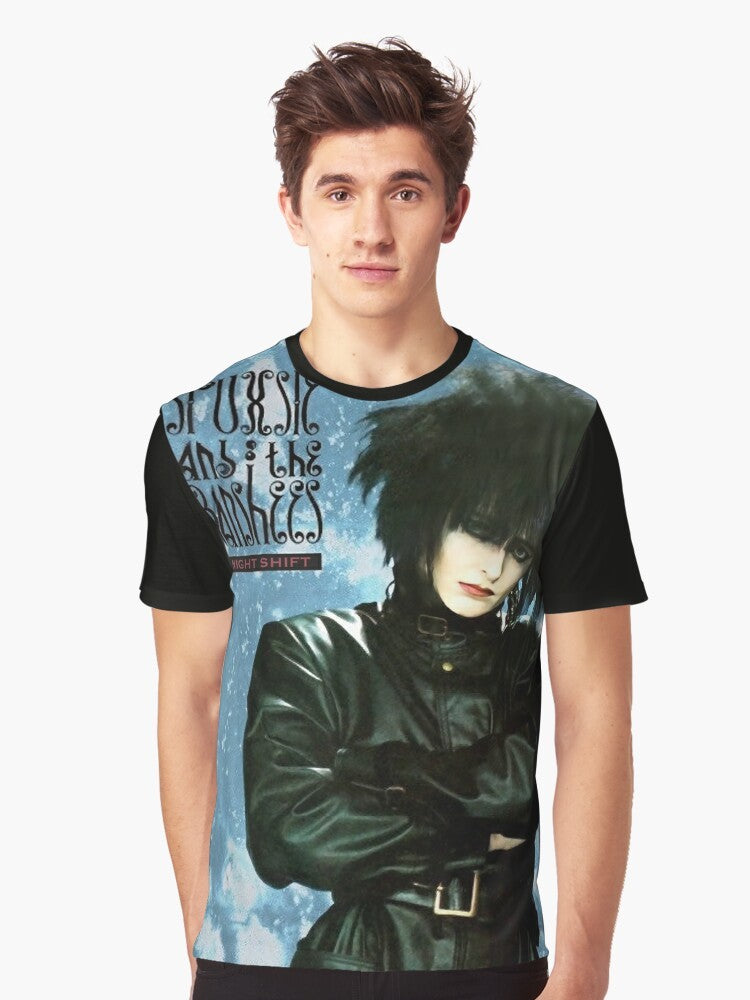 Siouxsie and the Banshees "Night Shift" graphic t-shirt featuring the iconic band's logo and name - Men