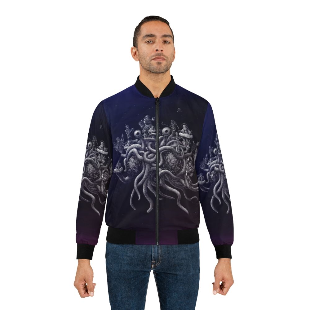 The Flying Spaghetti Monster (FSM) Pastafarian Bomber Jacket - Lifestyle