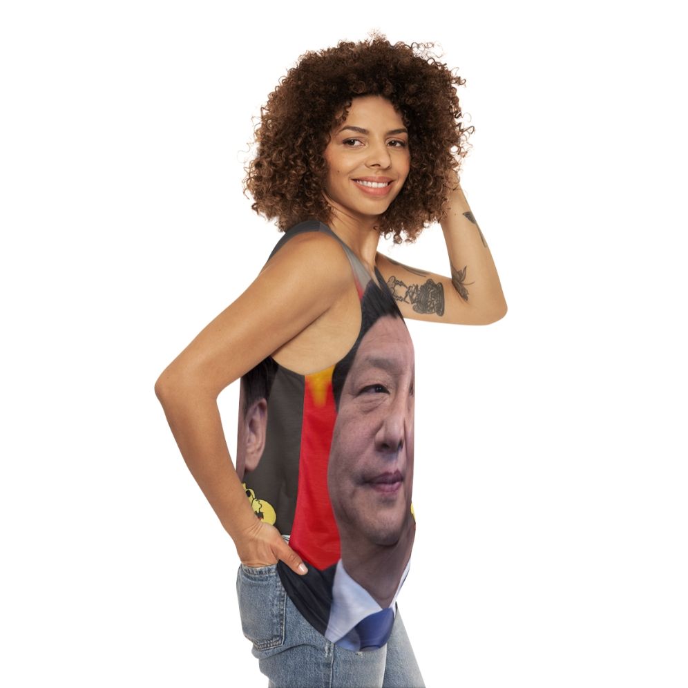 Xi Jinping Unisex Tank Top - women side