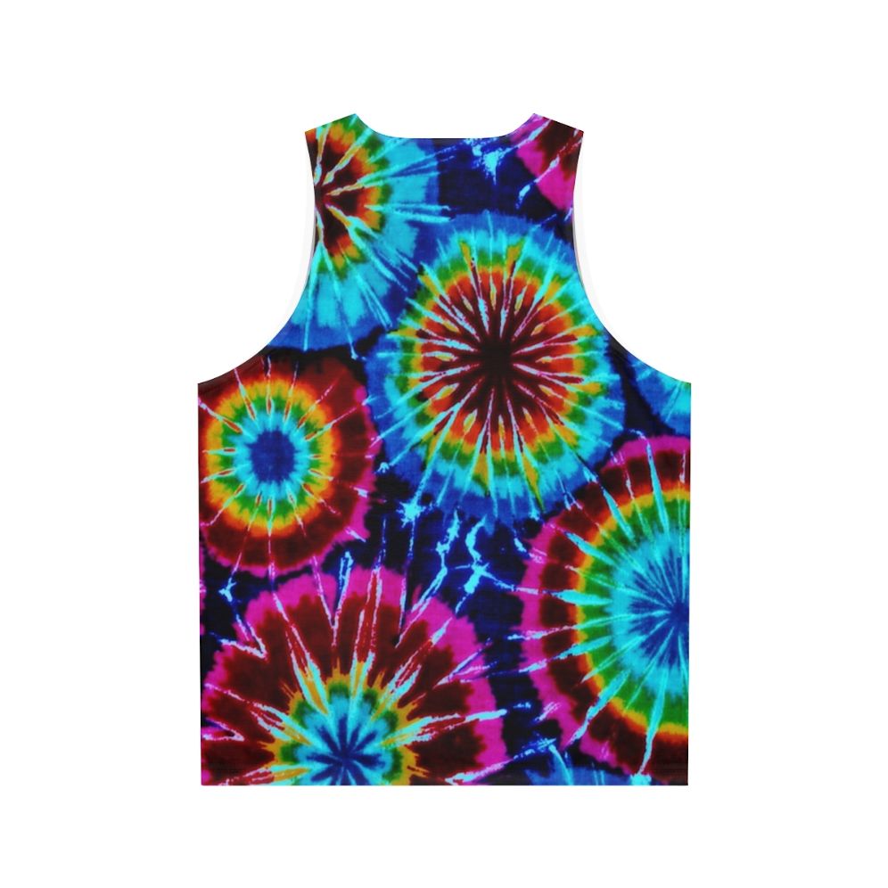 Colorful tie dye unisex tank top - Back