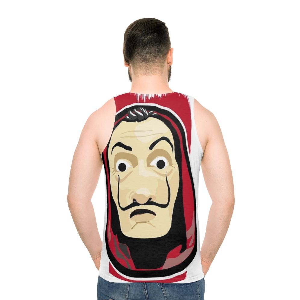 La Casa De Papel Money Heist Netflix Series Unisex Tank Top - men back