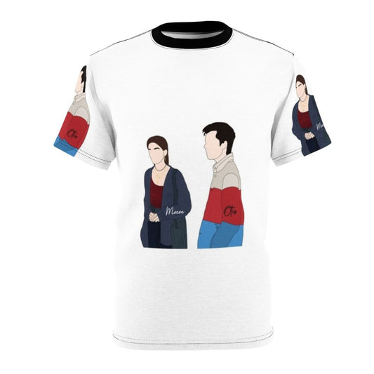 Sex Education-themed t-shirt featuring Otis and Maeve from the hit Netflix series