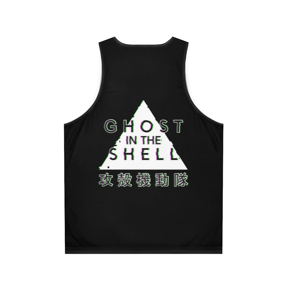 Ghost in the Shell Glitch Unisex Tank Top - Back